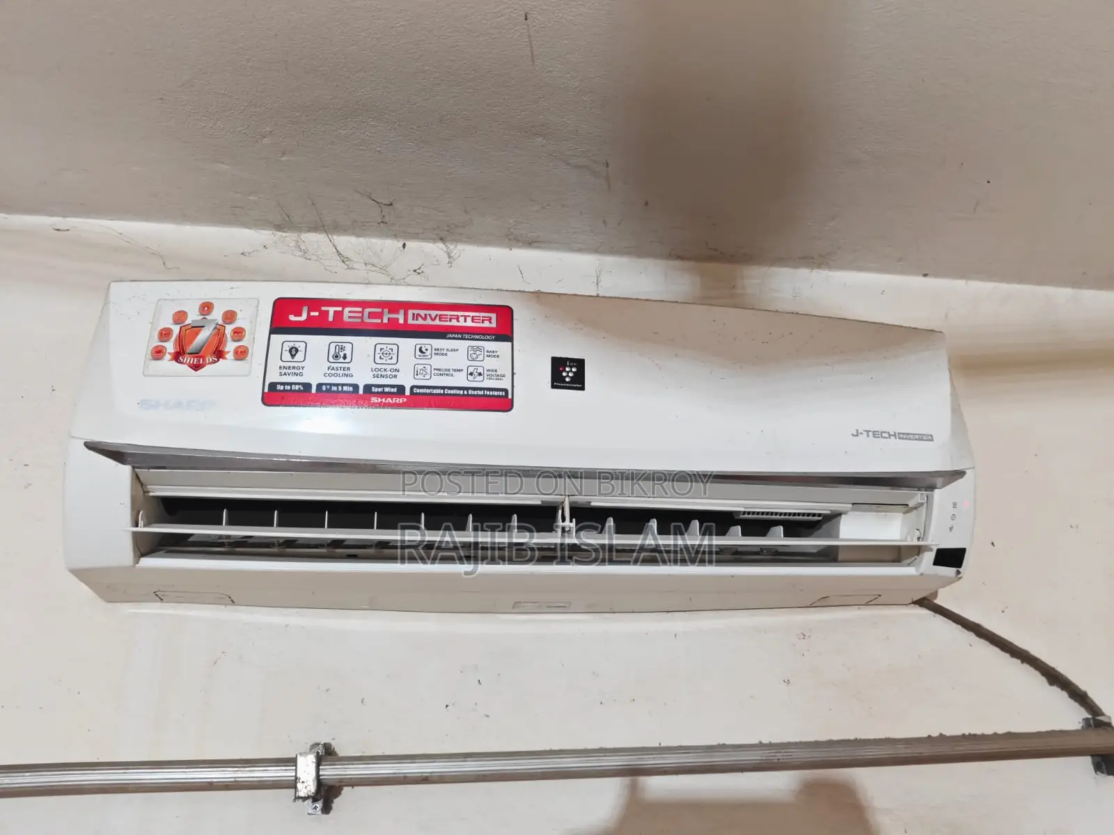 1 Ton Sharp Inverter AC (Used at home)