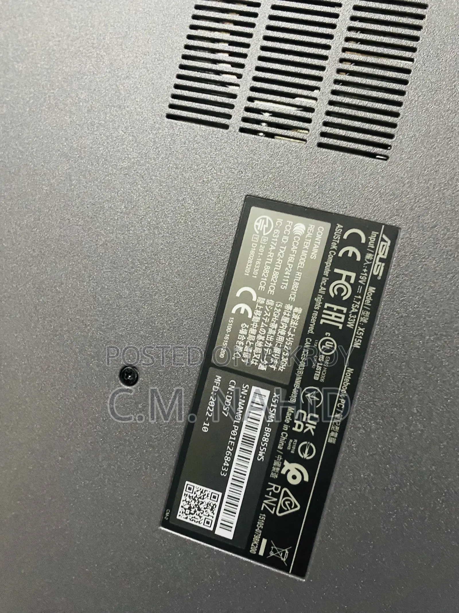 New Laptop Asus 8GB SSHD+SSD 1T