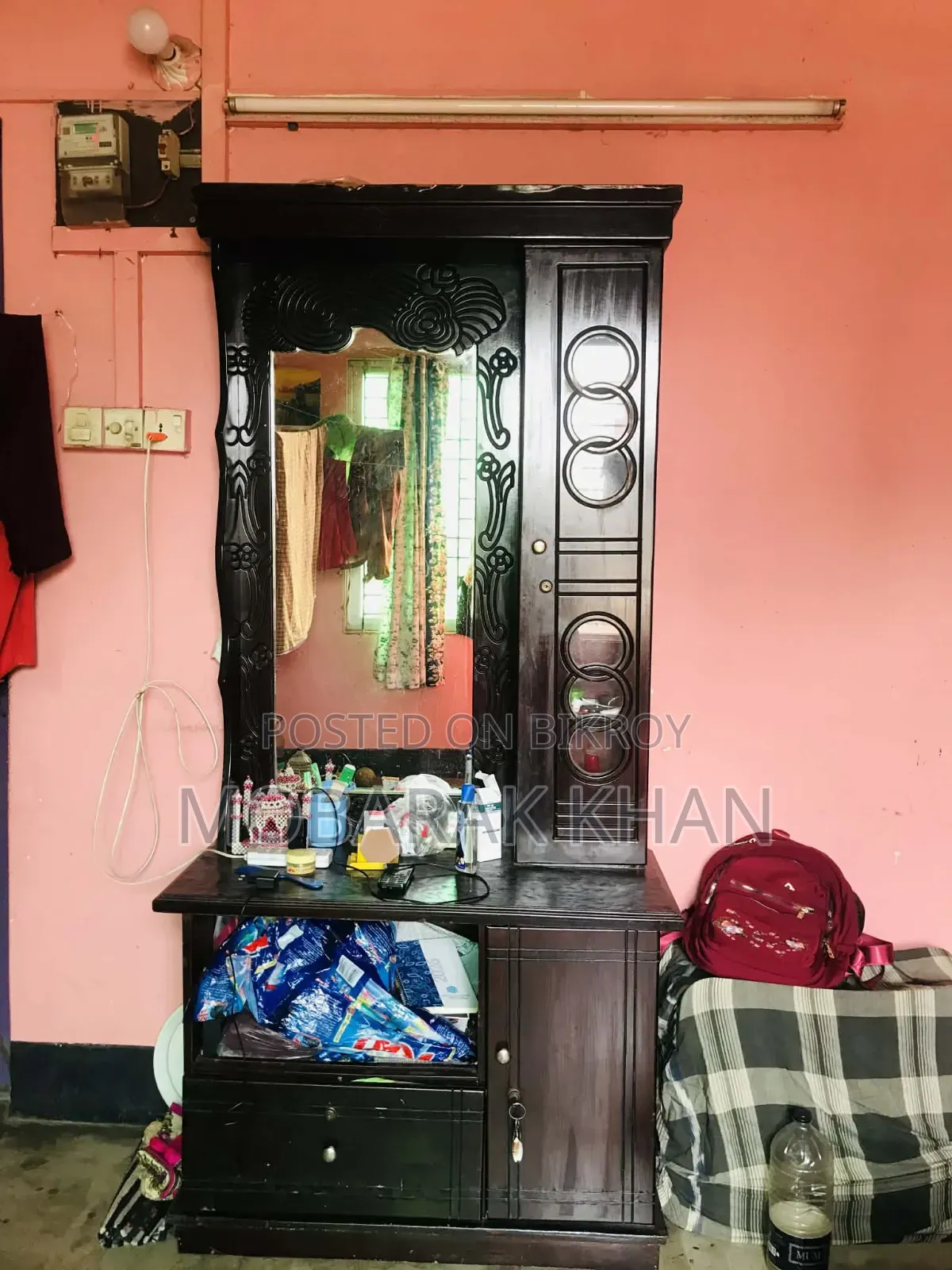 খাট + ডেসিং টেবিল