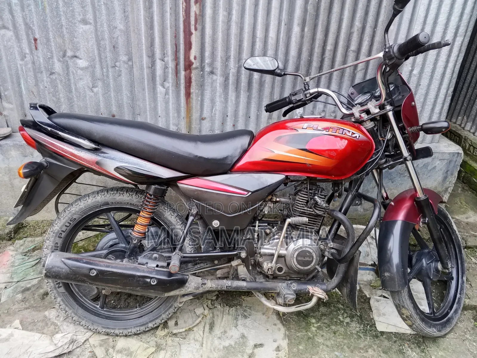 Bajaj Platina 100 2014 Red