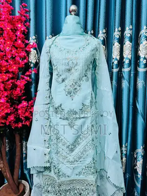 Pakistani Organza Three Pc Set