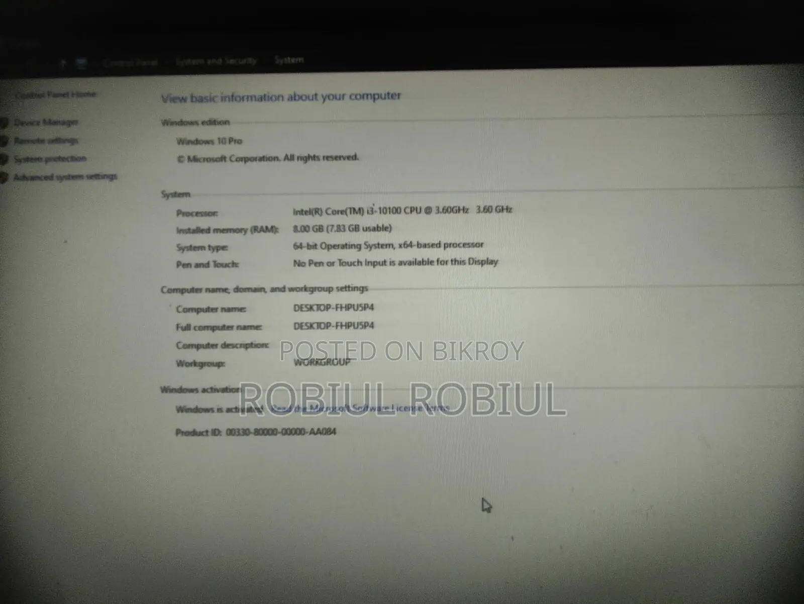 Desktop for sale