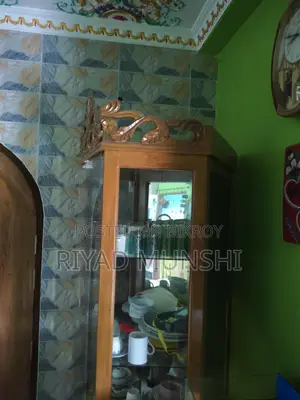 Beautiful Wooden Corner Showcase for Sale