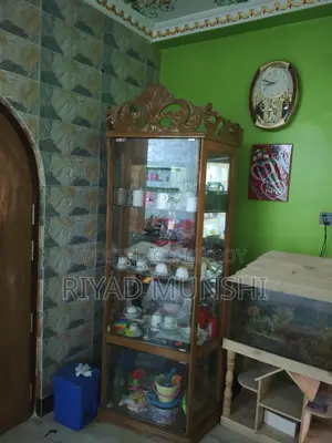 Beautiful Wooden Corner Showcase for Sale