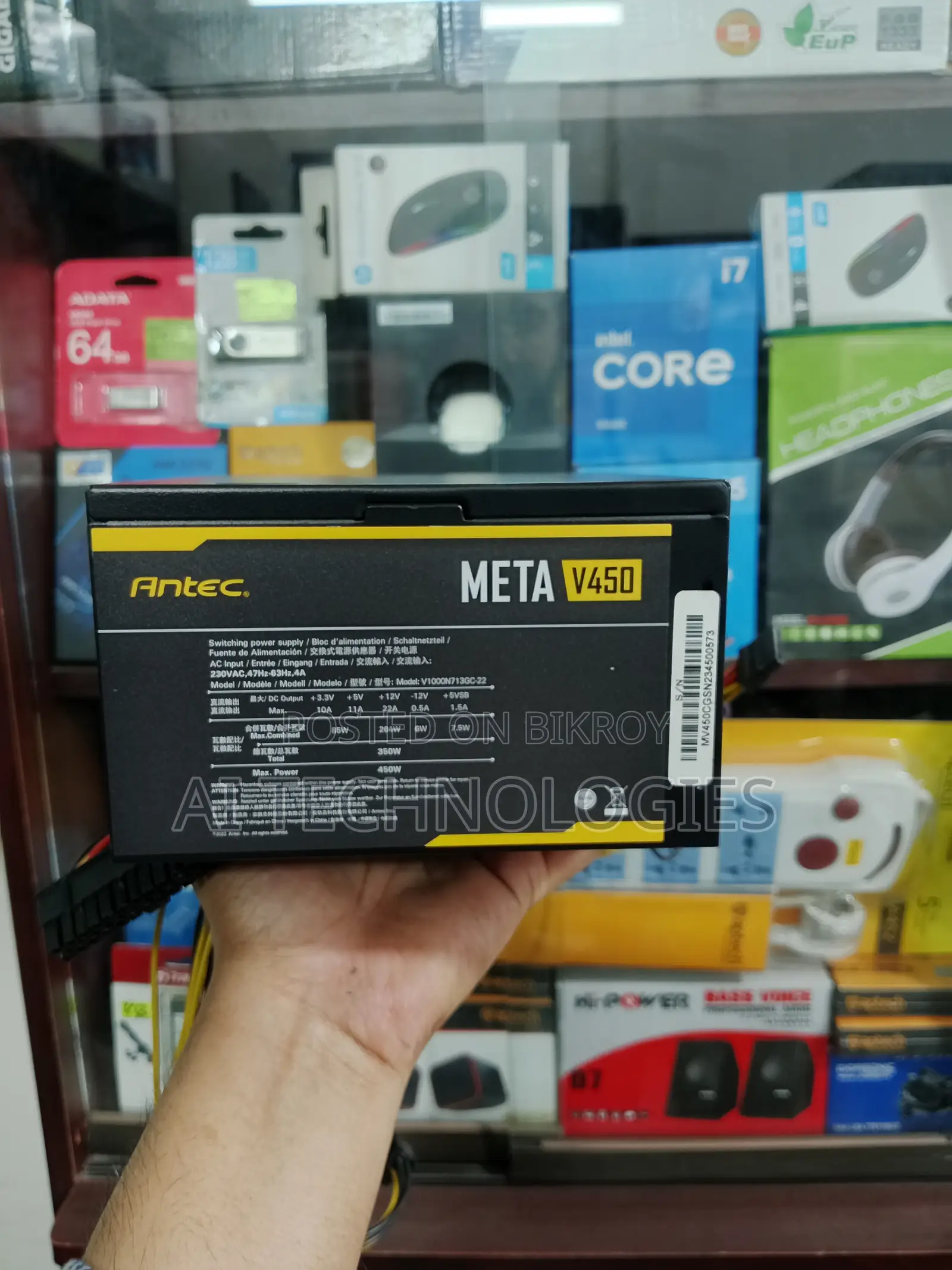 Antec Meta V450 450w Power Supply - New Condition