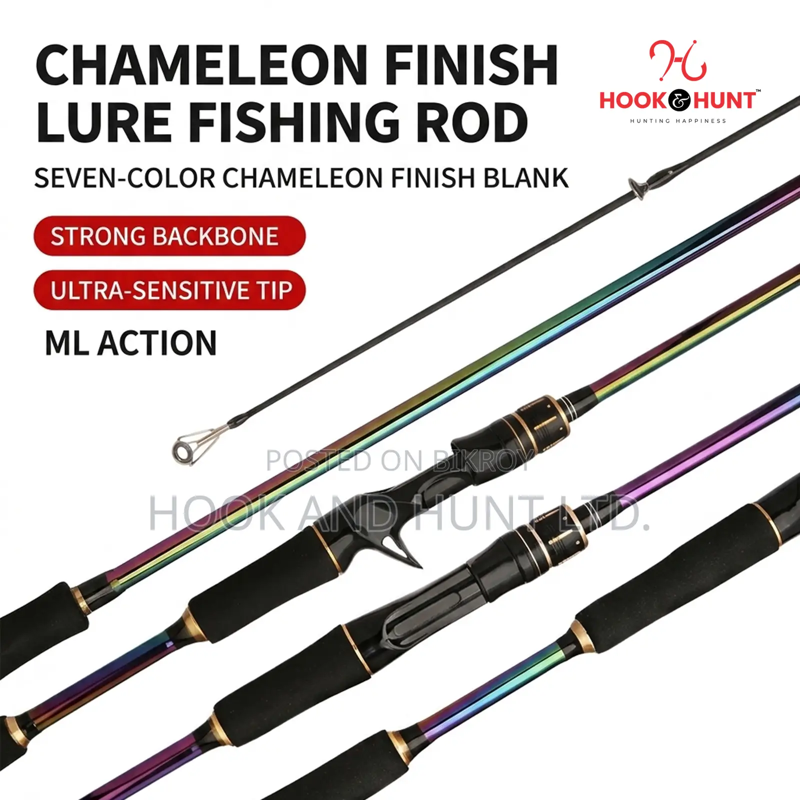 Colourful Luya Fiberglass Lure Fishing Rod Ml Action 180–240cm