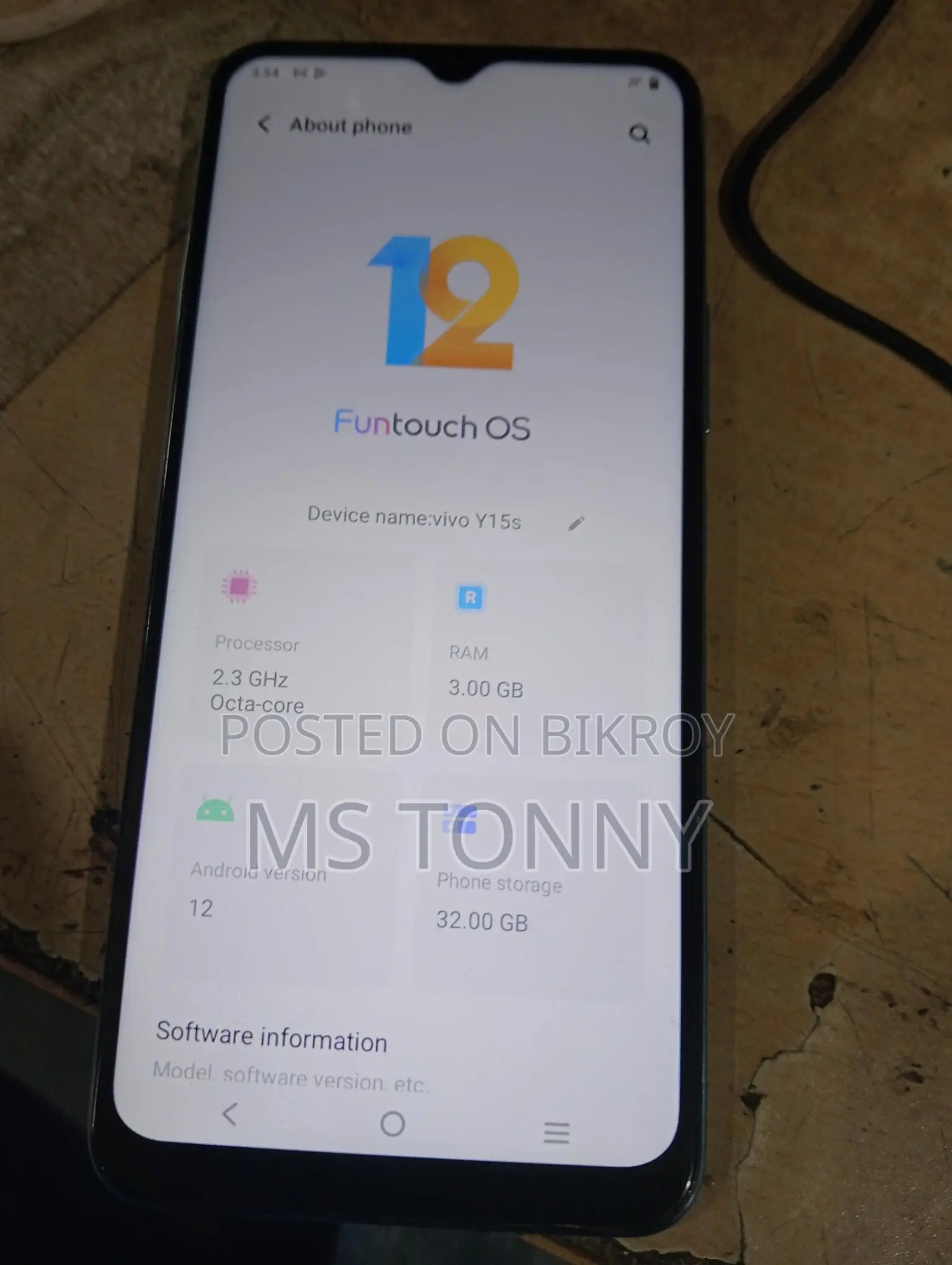 Vivo Y15S 3/32 (Used)