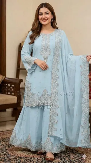 Wow! Such a beautiful dress—crafted in luxury georgette fabric