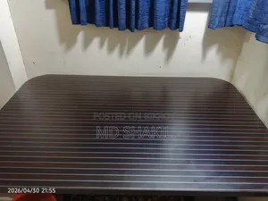 Melamine Board 6-Chair Dining Table Only