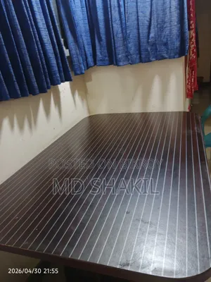 Melamine Board 6-Chair Dining Table Only