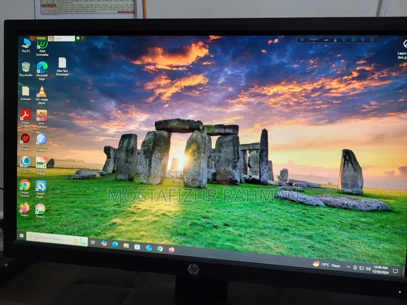 Hp Monitor P204v