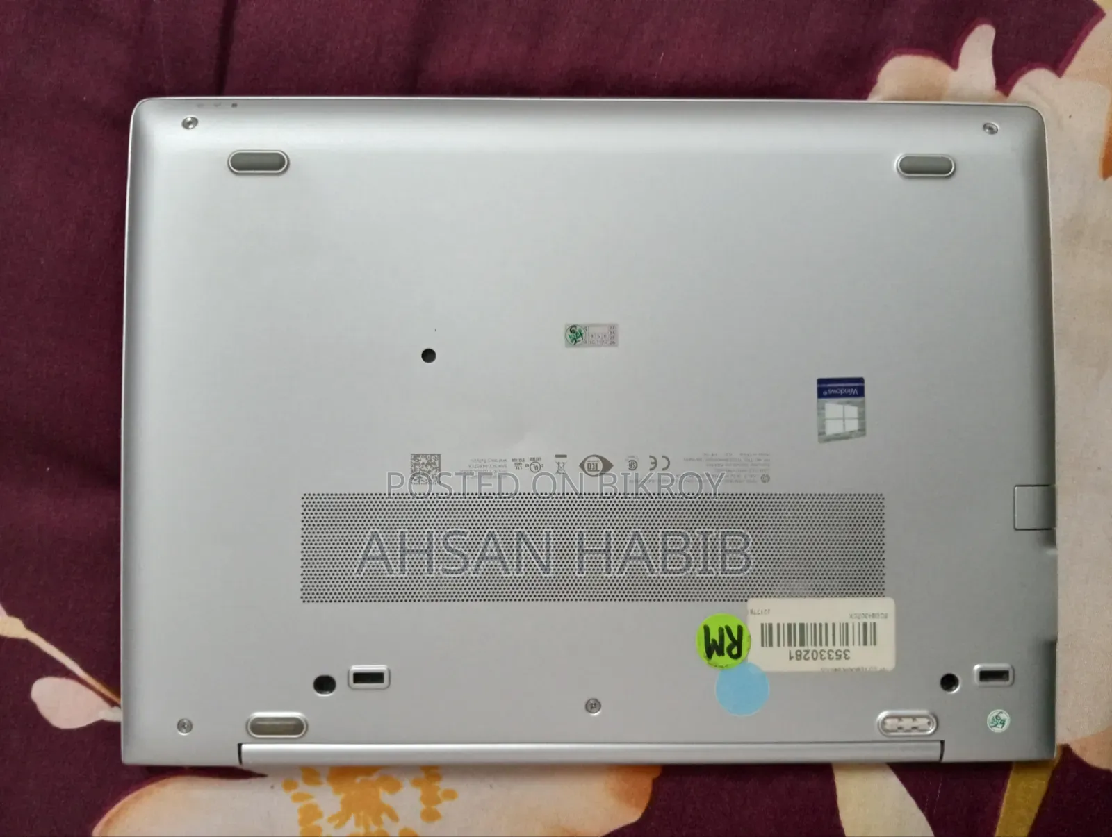 ল্যাপটপ HP EliteBook 840 G6 ১৬জিবি ইন্টেল কোর i7 SSD ৫১২জিবি