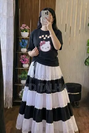 Stylish Skirt and T-Shirt Set