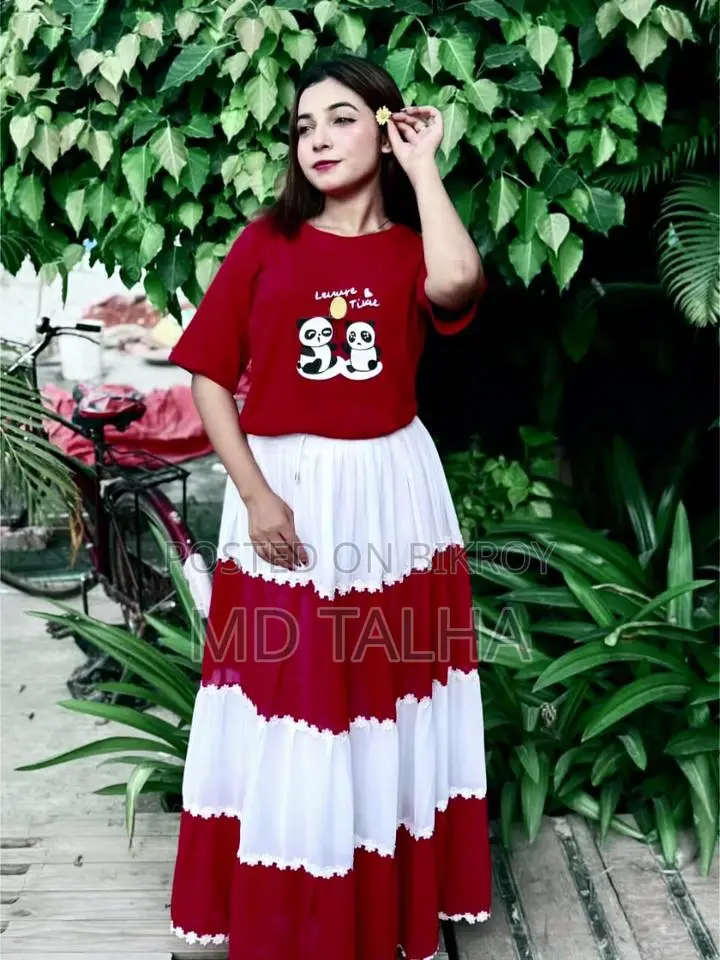 Stylish Skirt and T-Shirt Set