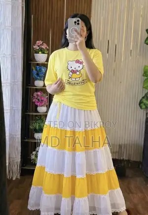 Stylish Skirt and T-Shirt Set