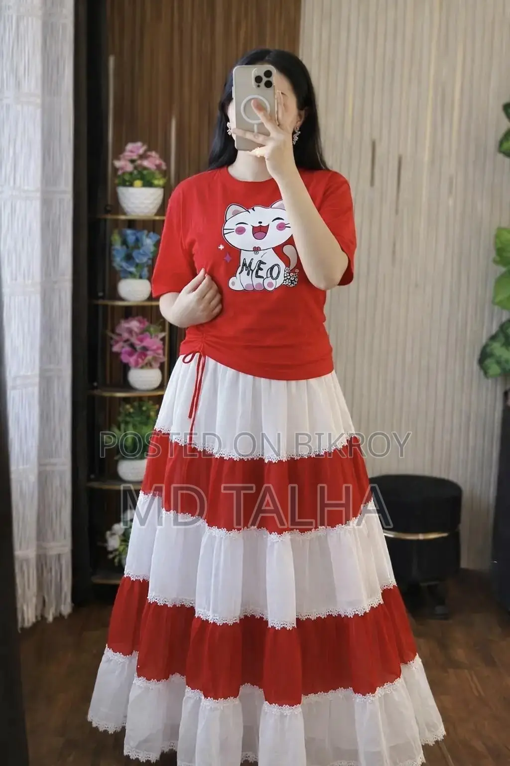 Stylish Skirt and T-Shirt Set