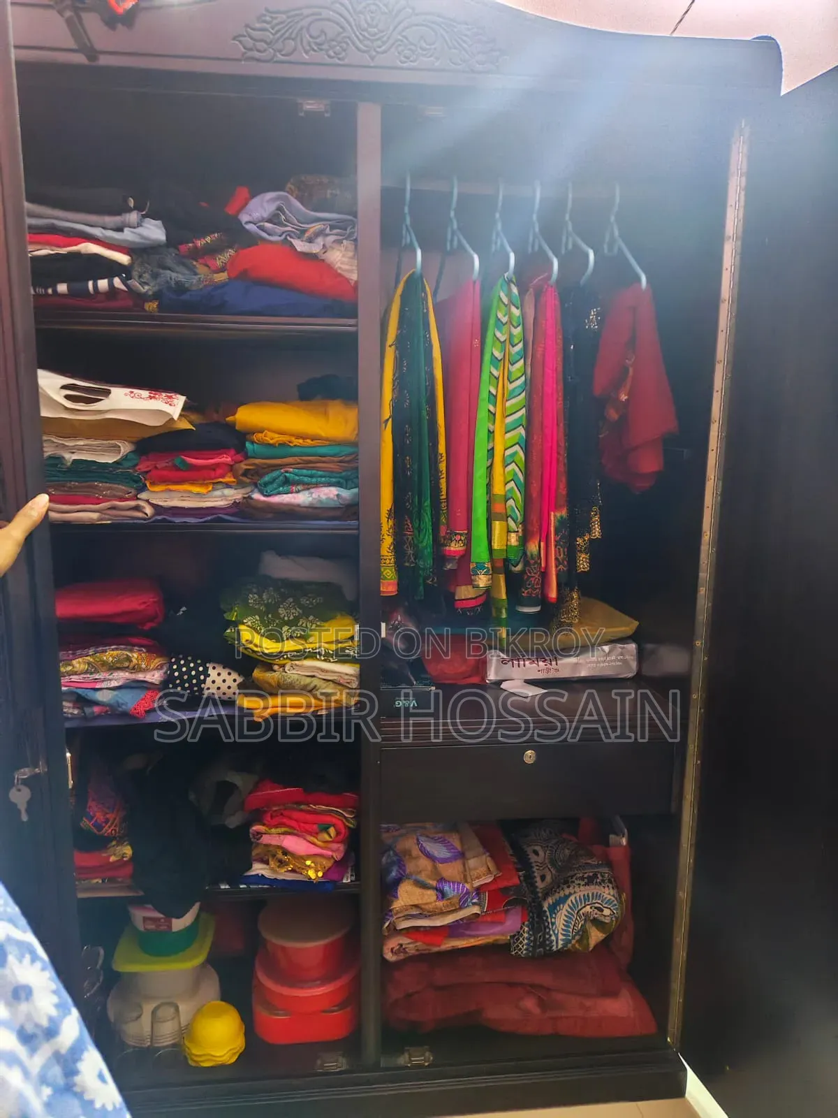 Malaysian Wood Cut Wardrobe