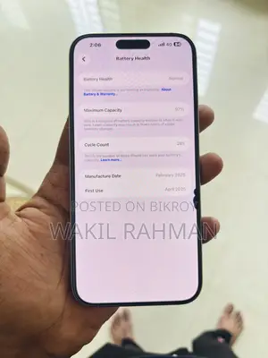 Apple iPhone 16 Pro Max 256 GB সাদা