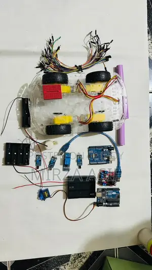 Arduino Uno, Motor Driver, Car Chassis ইত্যাদি