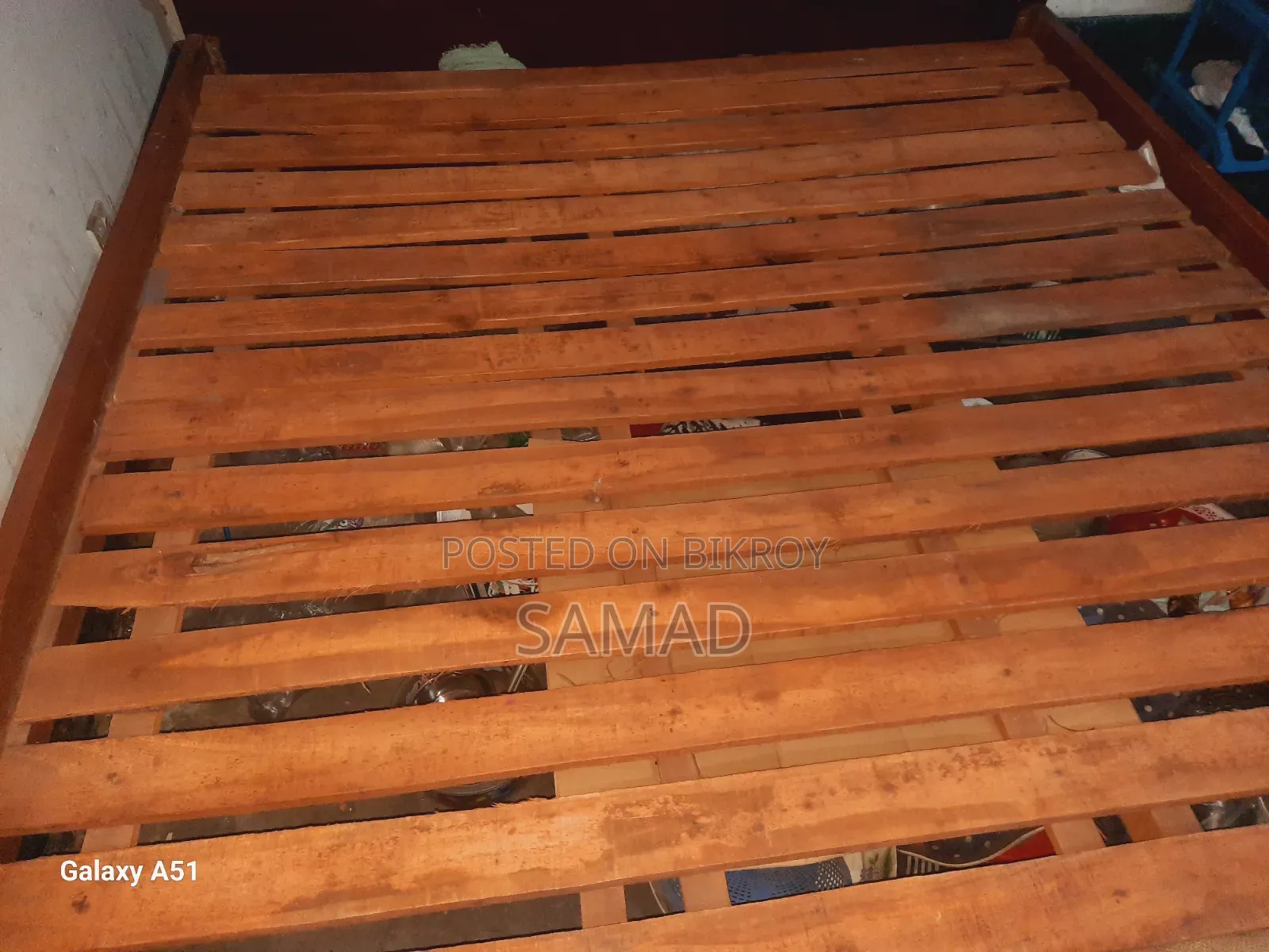 Board and Wooden Bed