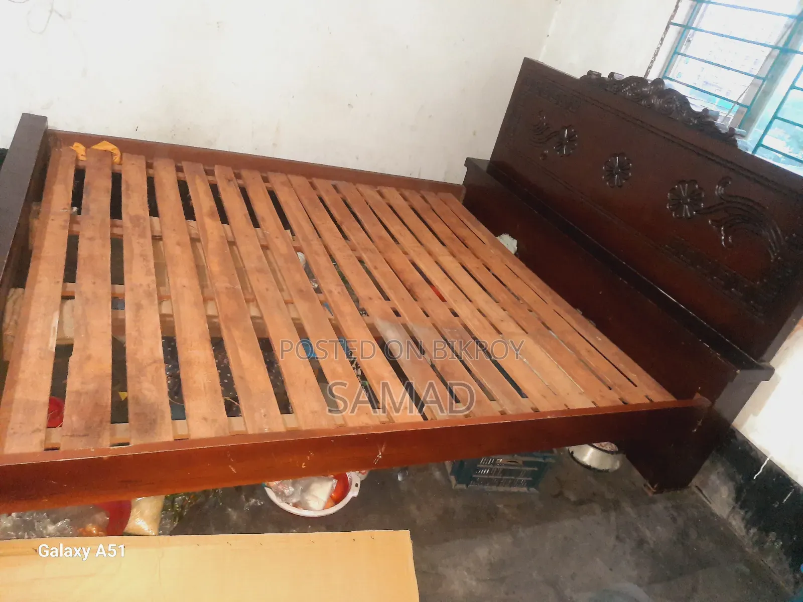 Board and Wooden Bed
