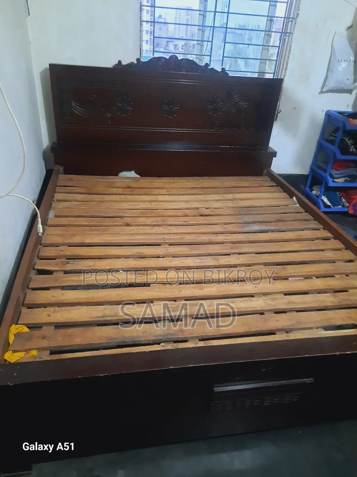 Board and Wooden Bed
