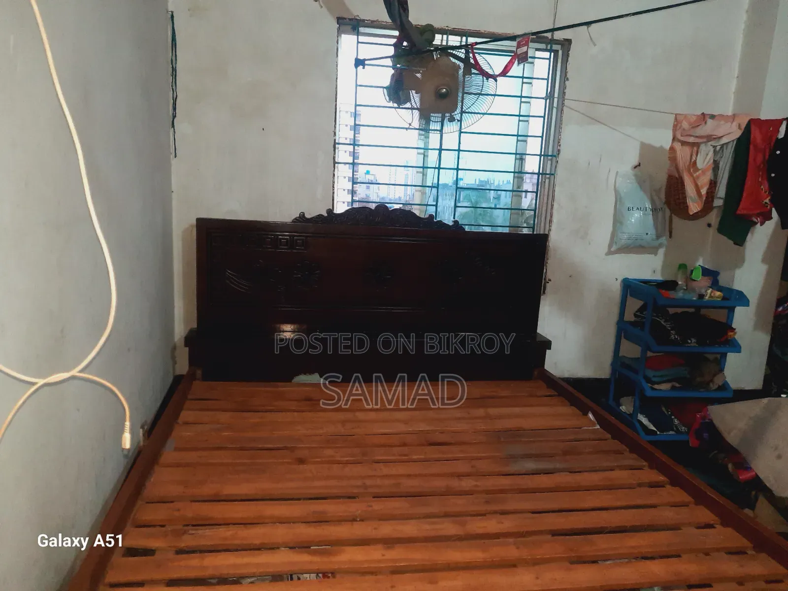 Board and Wooden Bed