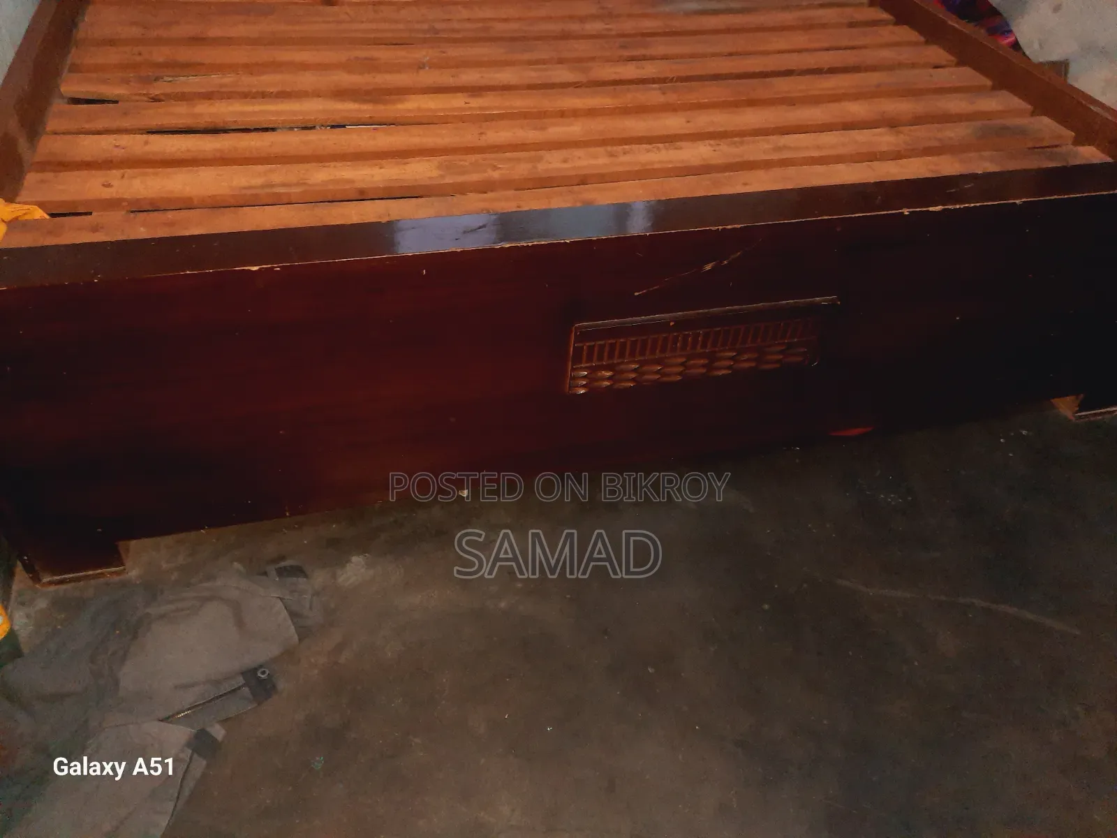 Board and Wooden Bed