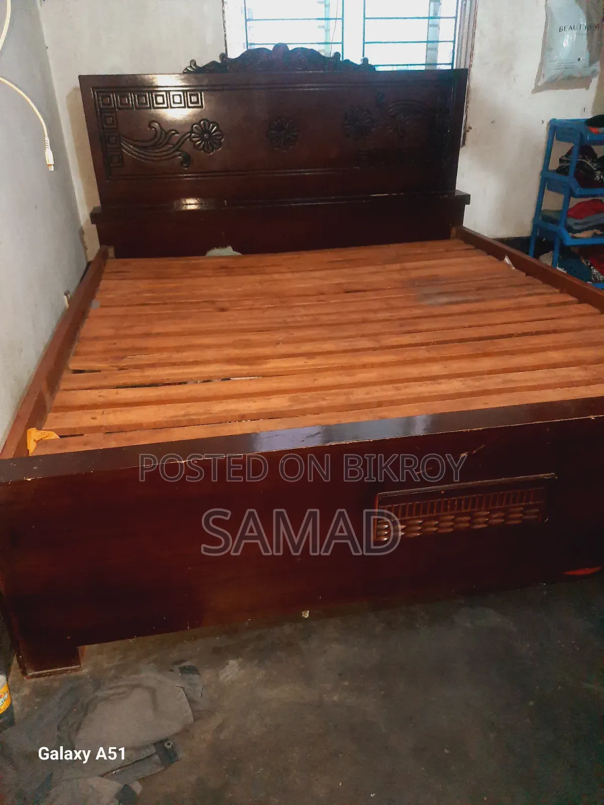 Board and Wooden Bed