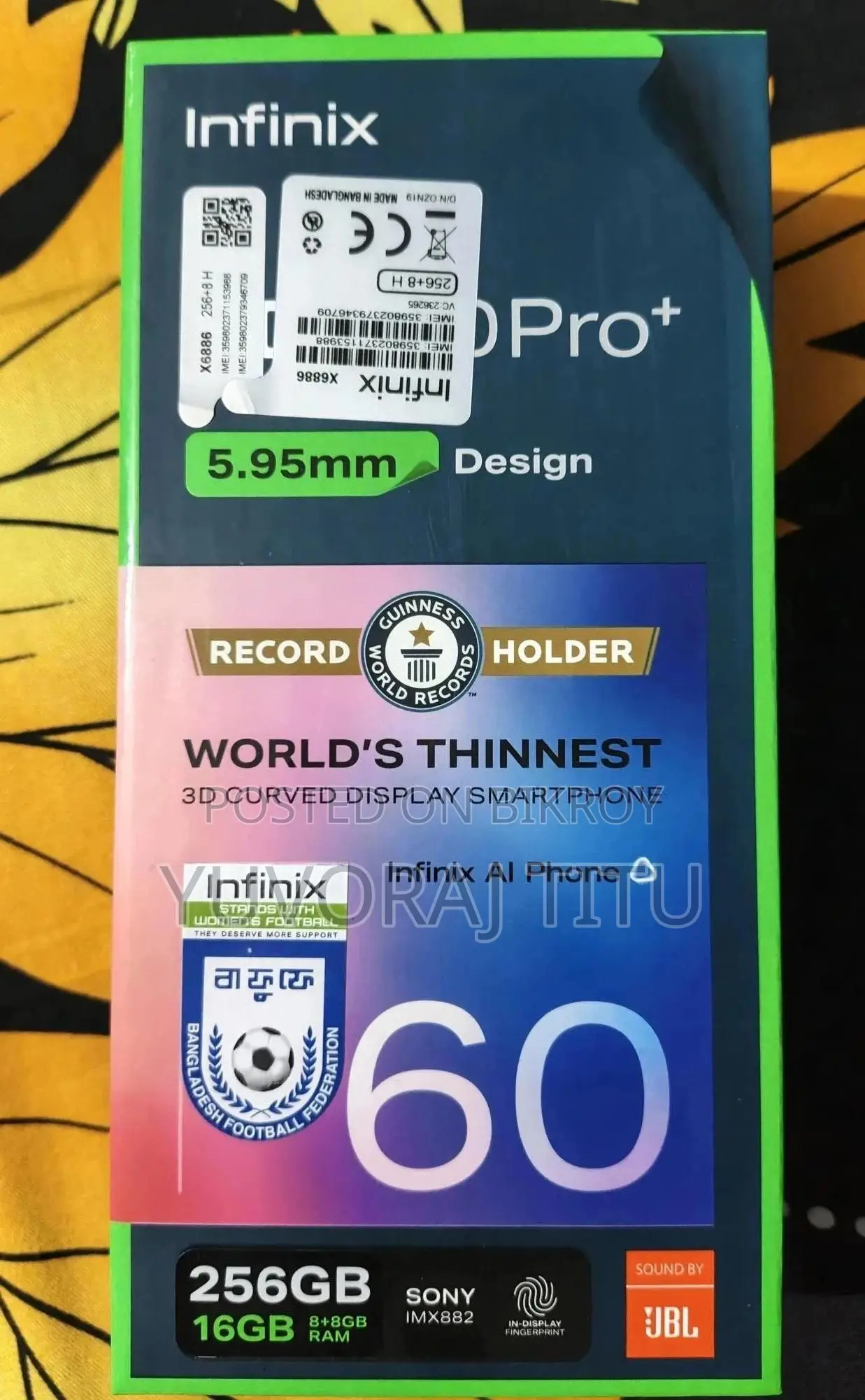 New Infinix Hot 60 Pro+ 128 GB Pink