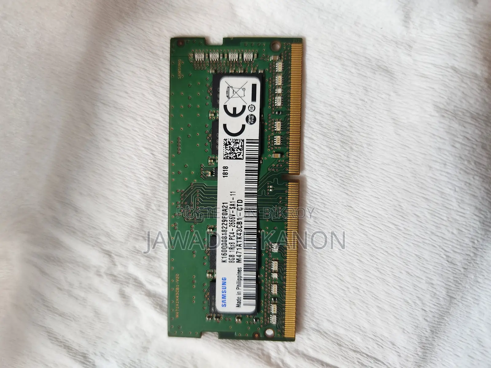 ২ পিস, Ddr4 ৮ জিবি ল্যাপটপ র‍্যাম