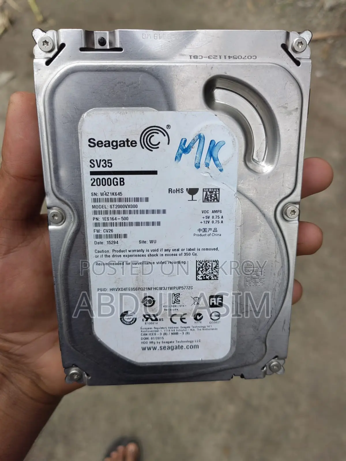 Seagate Sv35 HDD