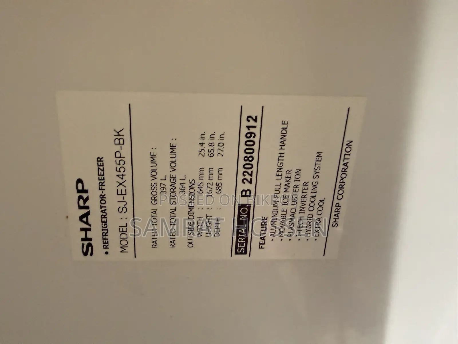 Sharp Refrigerator for Sale