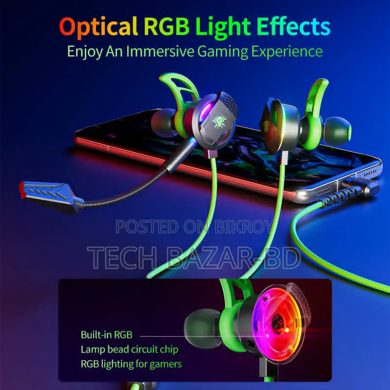 Plextone Rx3 Plus Type-C Gaming Earphone | High Bass | Low Latency
