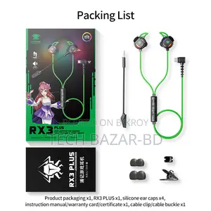 Plextone Rx3 Plus Type-C Gaming Earphone | High Bass | Low Latency