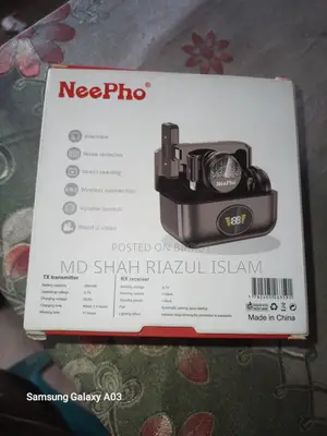 নিফো কলার ক্লিপ বাটন মাইক্রোফোন