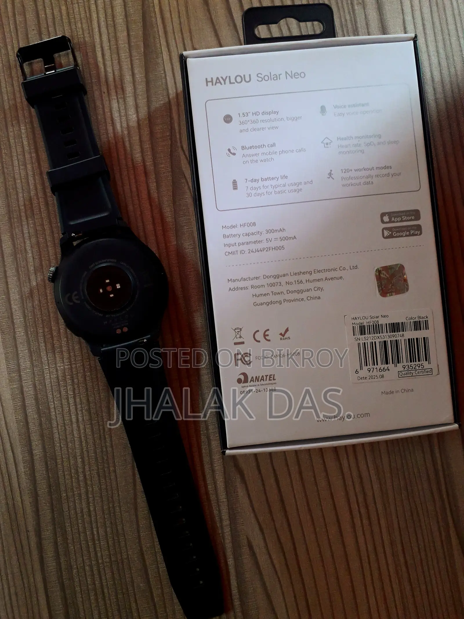 Haylou Solar Neo Smartwatch (Dual Strap)