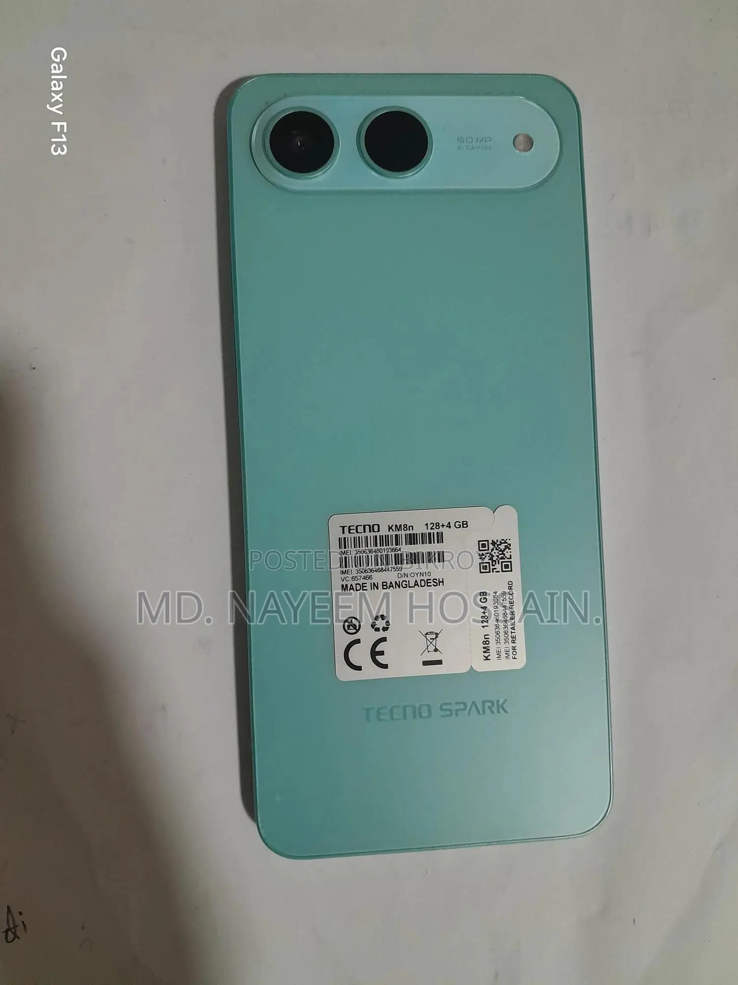 Tecno Spark 40 4/128 5G Green (Used)