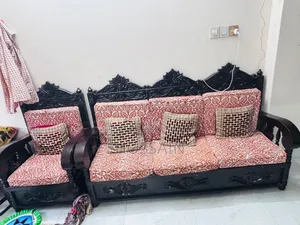 Sofa for Sale, Mahogany Wood 3 by 2