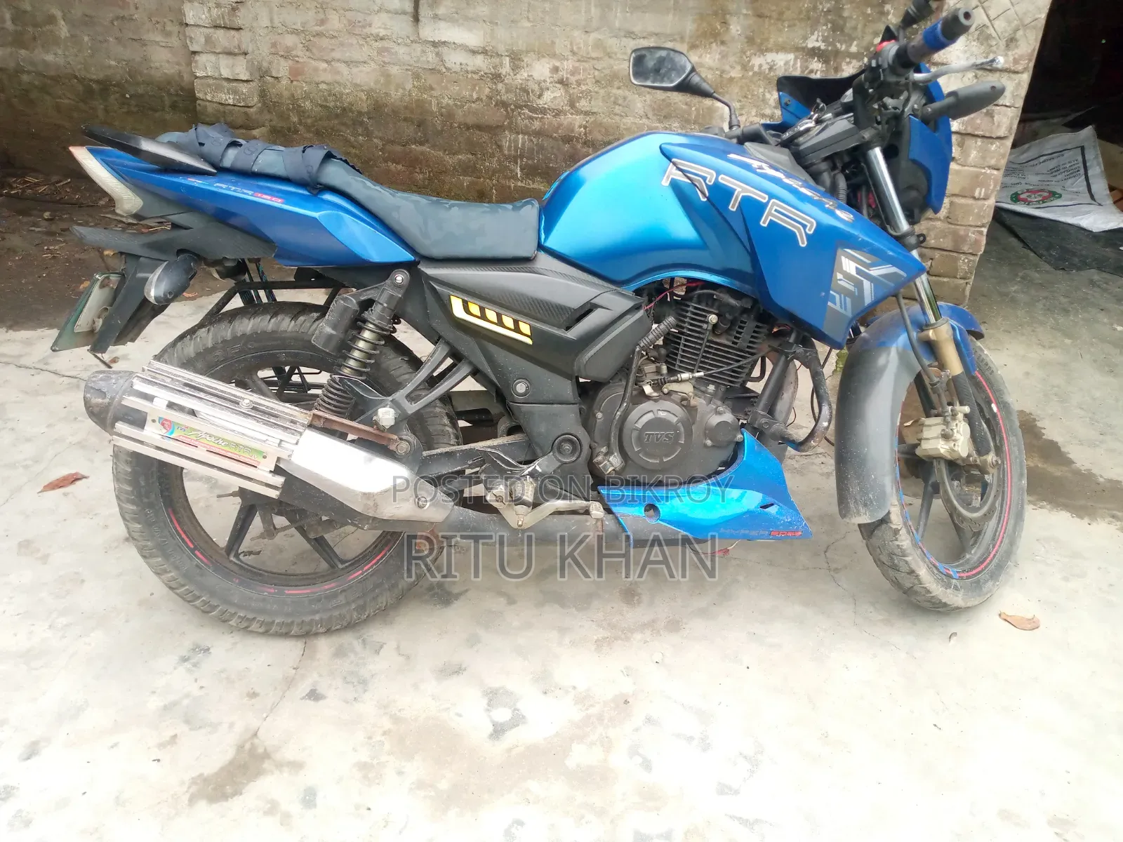 TVS Apache RTR 160 2V 2017 Blue