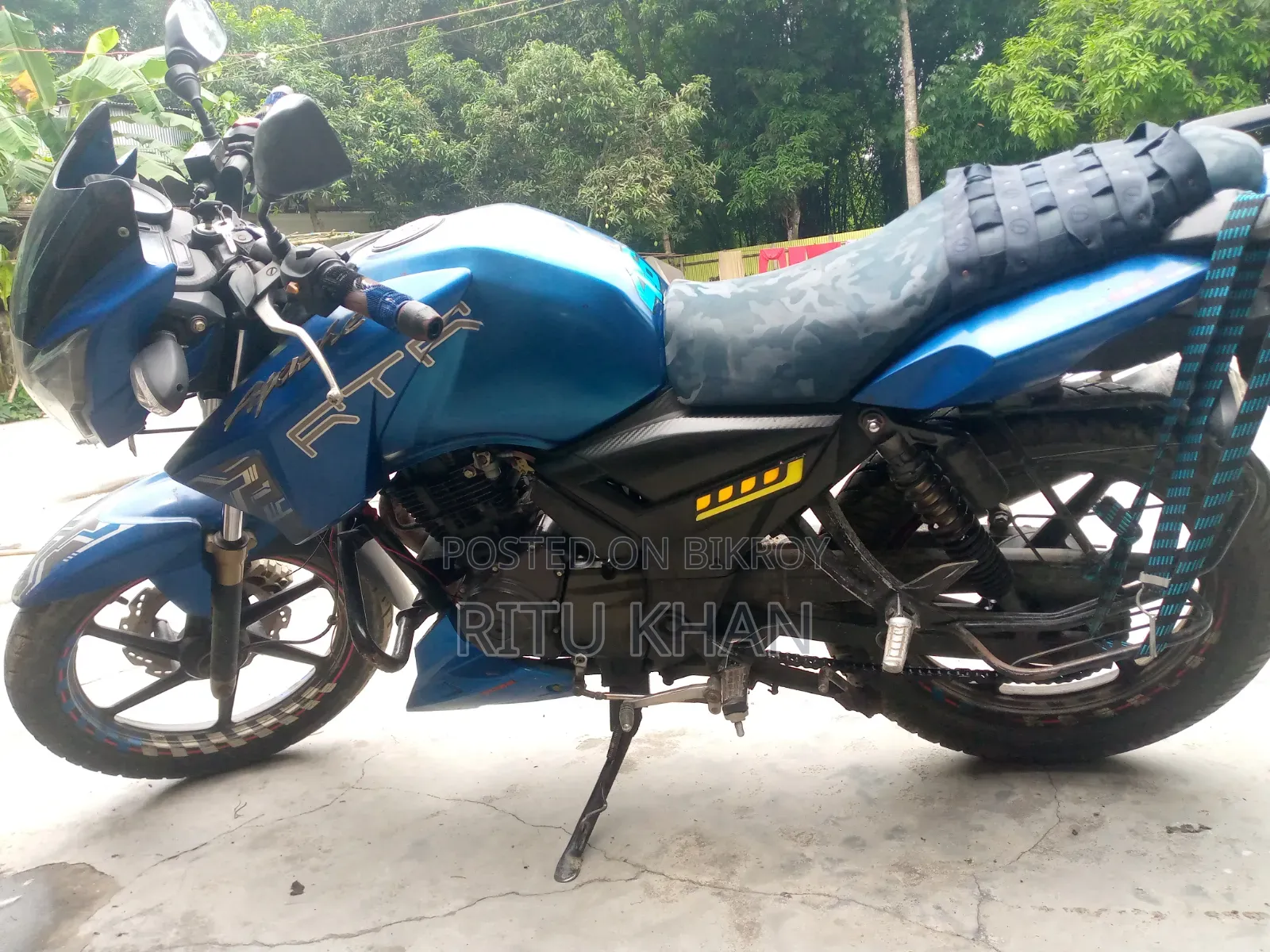 TVS Apache RTR 160 2V 2017 Blue