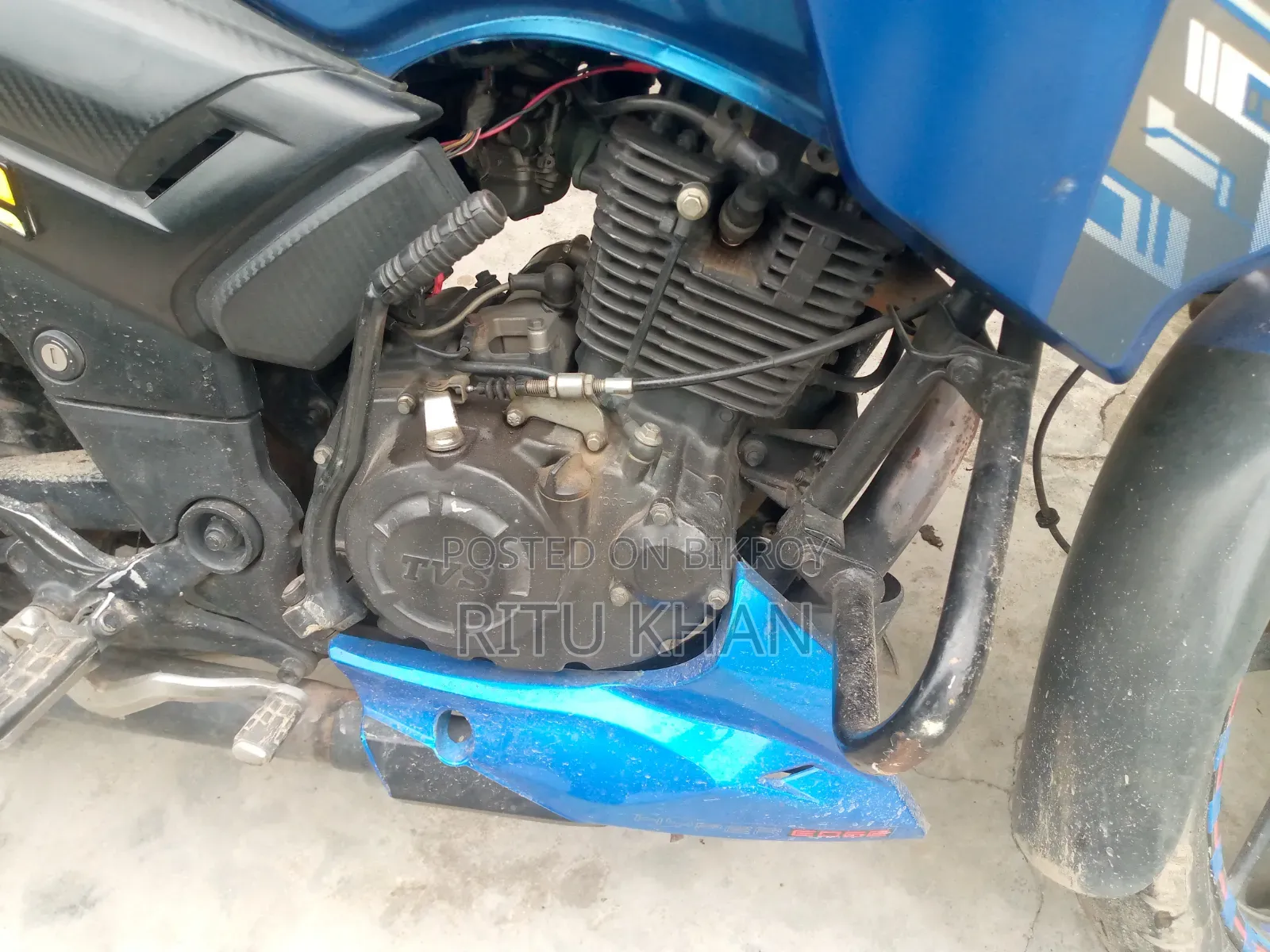 TVS Apache RTR 160 2V 2017 Blue