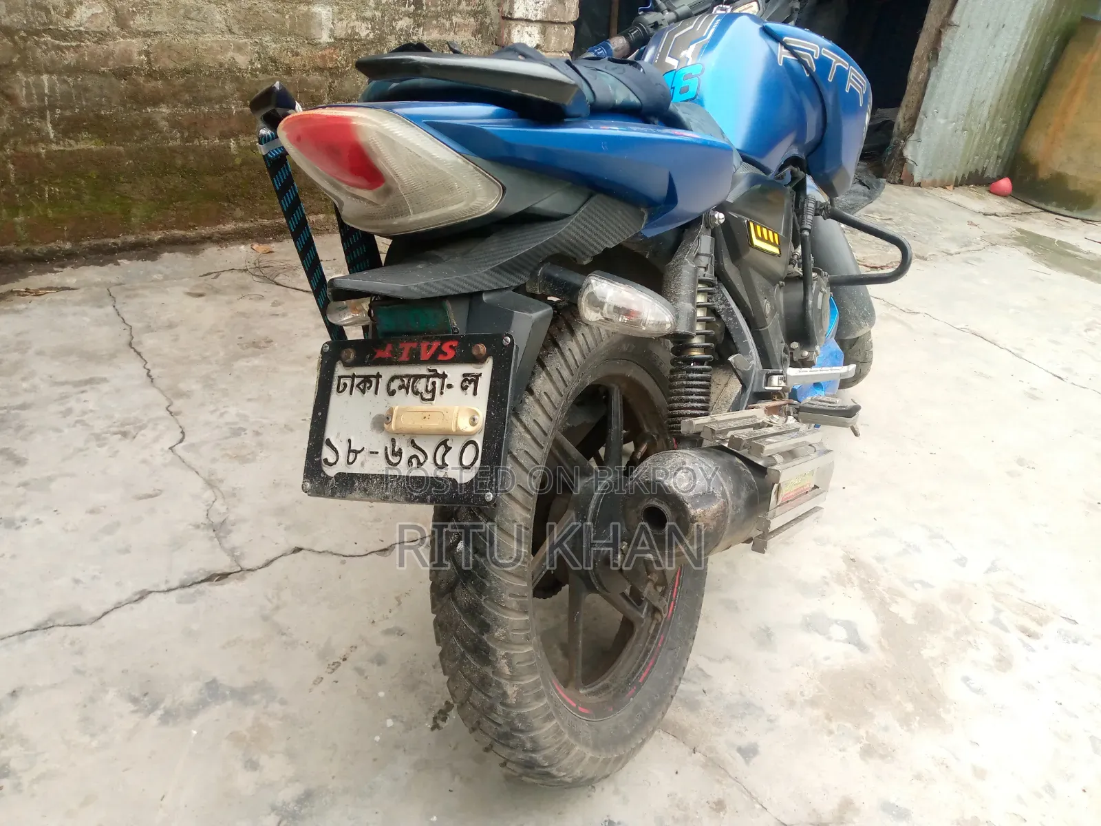 TVS Apache RTR 160 2V 2017 Blue