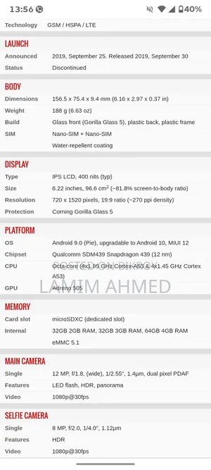 Xiaomi Redmi 8A 32 GB Red
