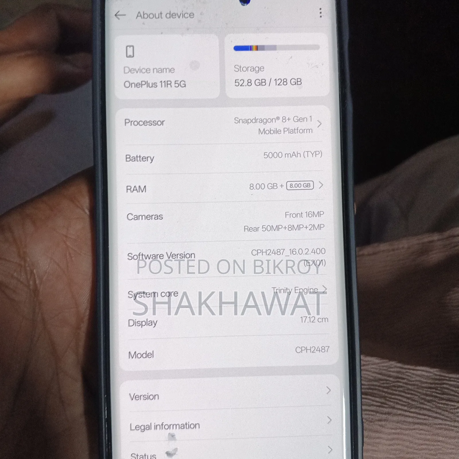 OnePlus 11R 128 GB Black