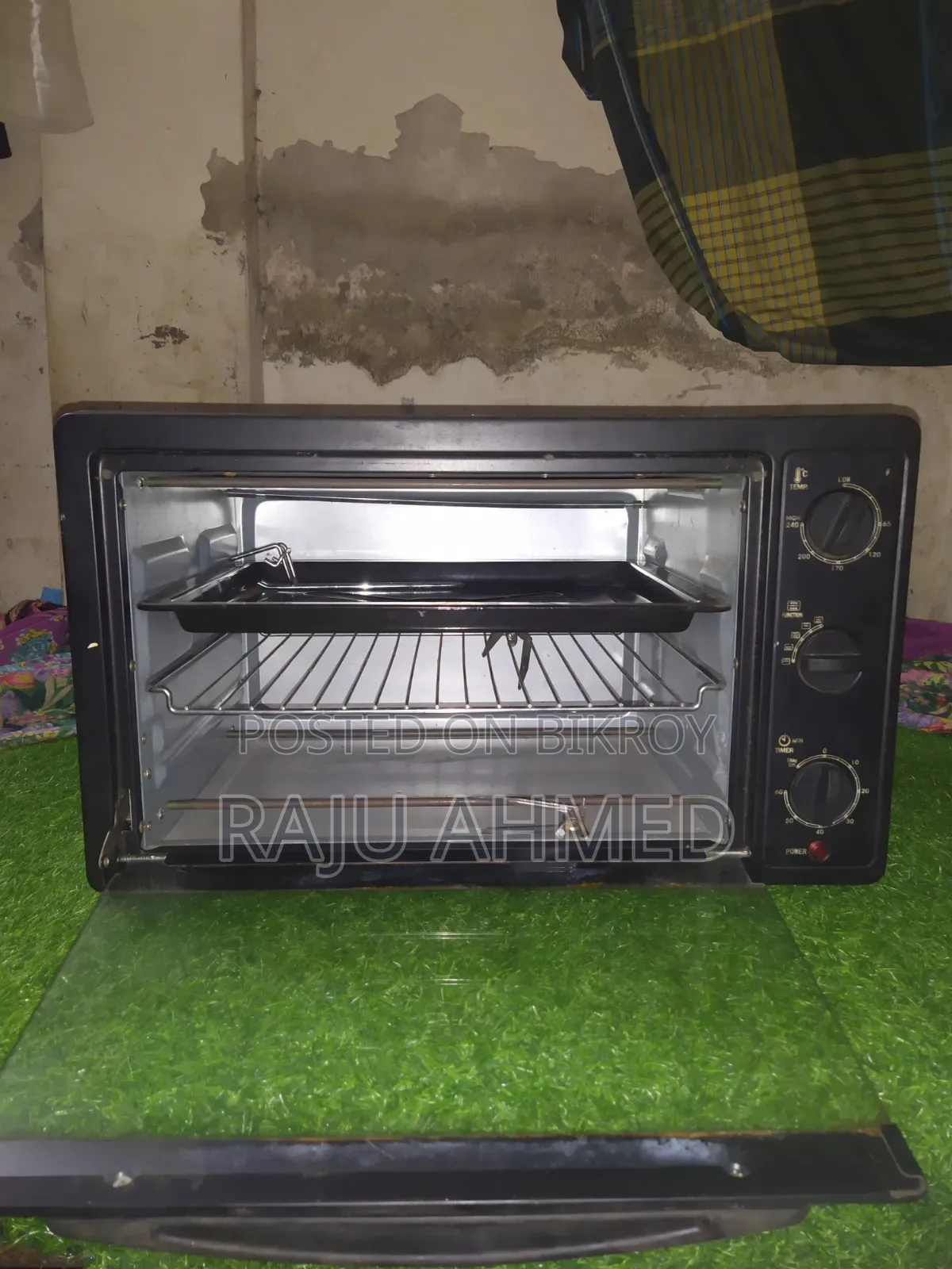 Nova Black Berry Toaster Oven With Grill