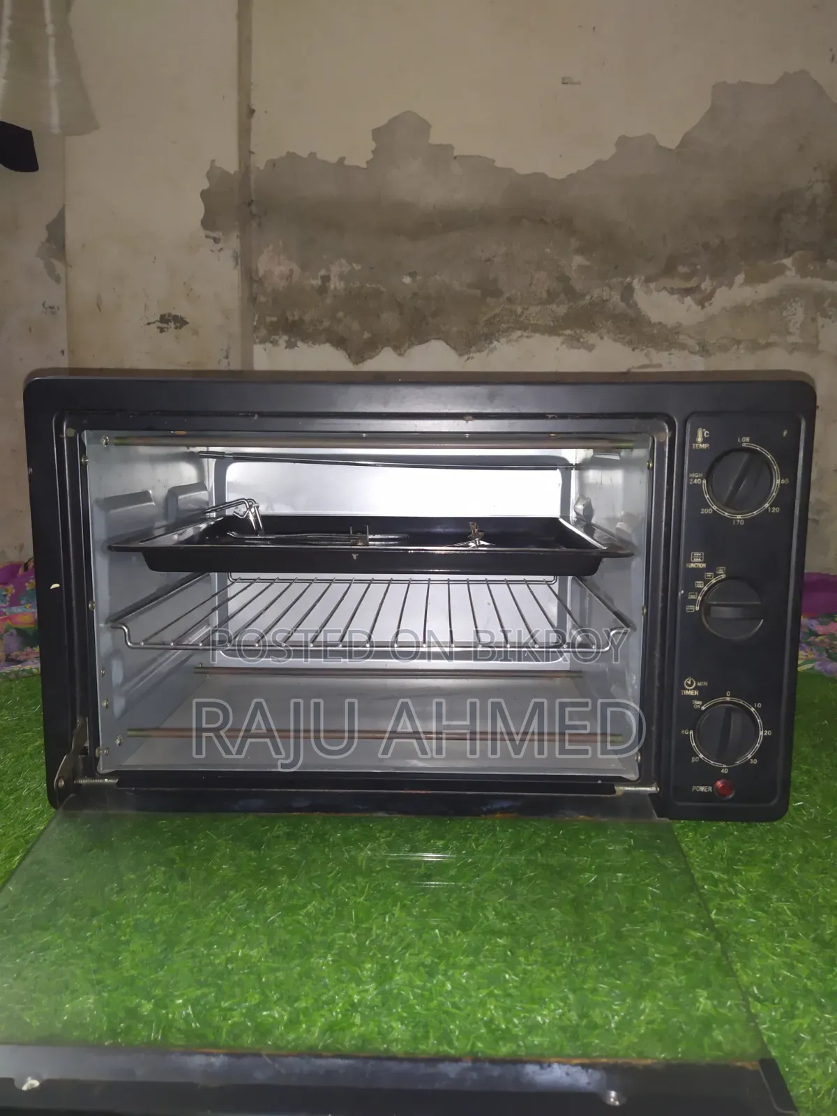Nova Black Berry Toaster Oven With Grill