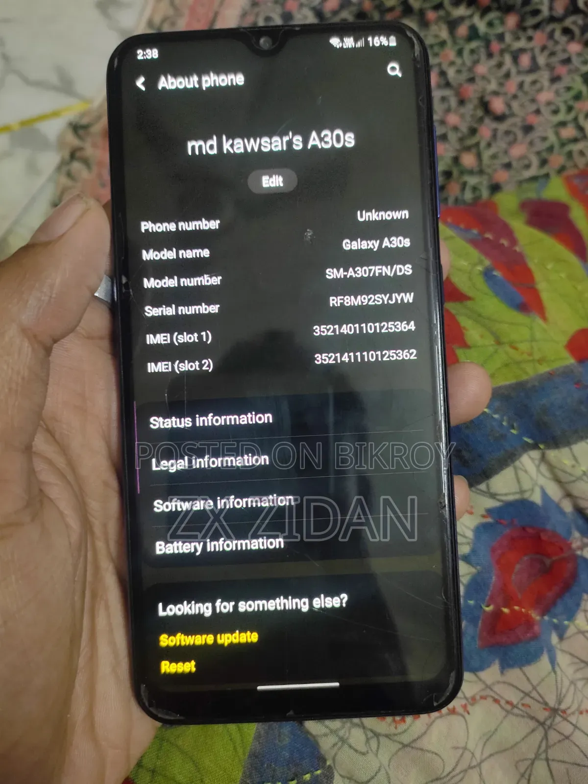 Samsung Galaxy A30s 64 GB Purple