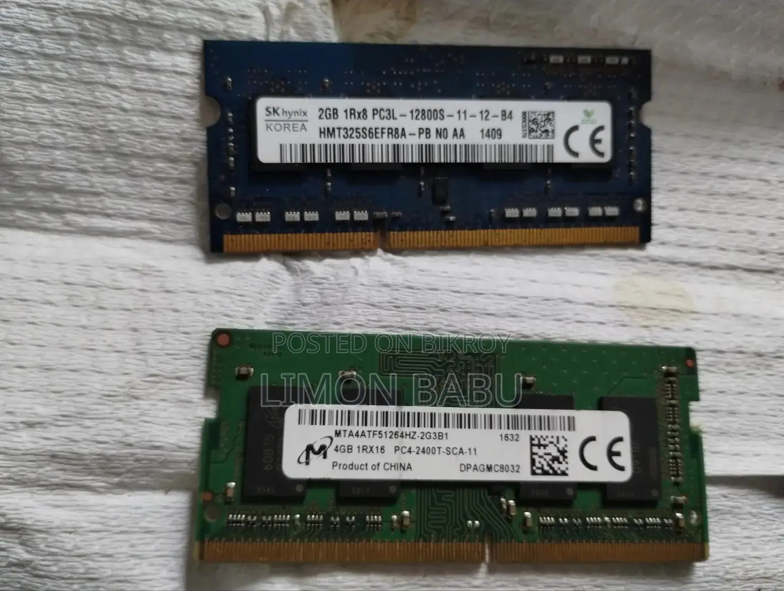 Laptop Original Ram Sale (2gb 4 Gb)