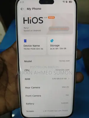 Tecno Pova 5 Pro 256 GB White